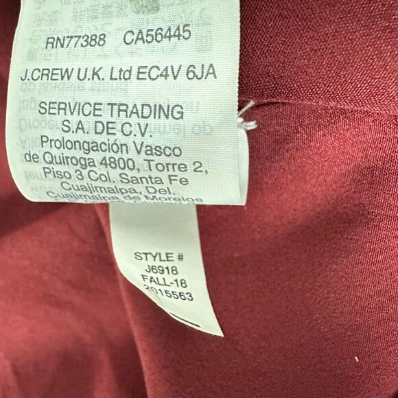 J. Crew Ruffle front top in clip dot size 0 - Picture 10 of 10